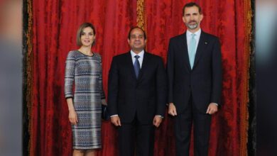 الرئيس السيسي يستقبل ملك وملكة إسبانيا بقصر الإتحادية