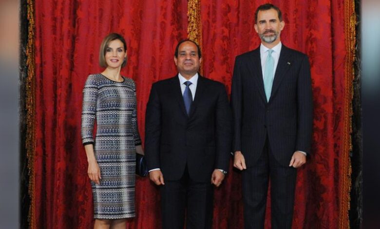 الرئيس السيسي يستقبل ملك وملكة إسبانيا بقصر الإتحادية