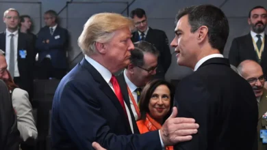 ترامب ورئيس وزراء إسبانيا سانشيز