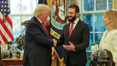 الرئيس الأمريكي دونالد ترامب و نظيره السوري أحمد الشرع