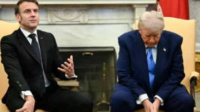 الرئيس الأمريكي دونالد ترامب ونظيرة الفرنسي إيمانويل ماكرون