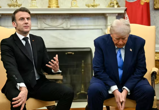الرئيس الأمريكي دونالد ترامب ونظيرة الفرنسي إيمانويل ماكرون